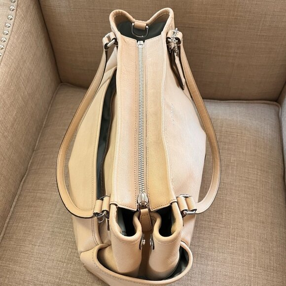 Coach Tan Diaper Baby Bag Tote Purse Pockets Changing Pad NO Shoulder Strap - Picture 8 of 16